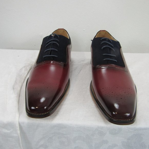 Gino Vitale Men's dress shoes wine 12 no box - Picture 2 of 7